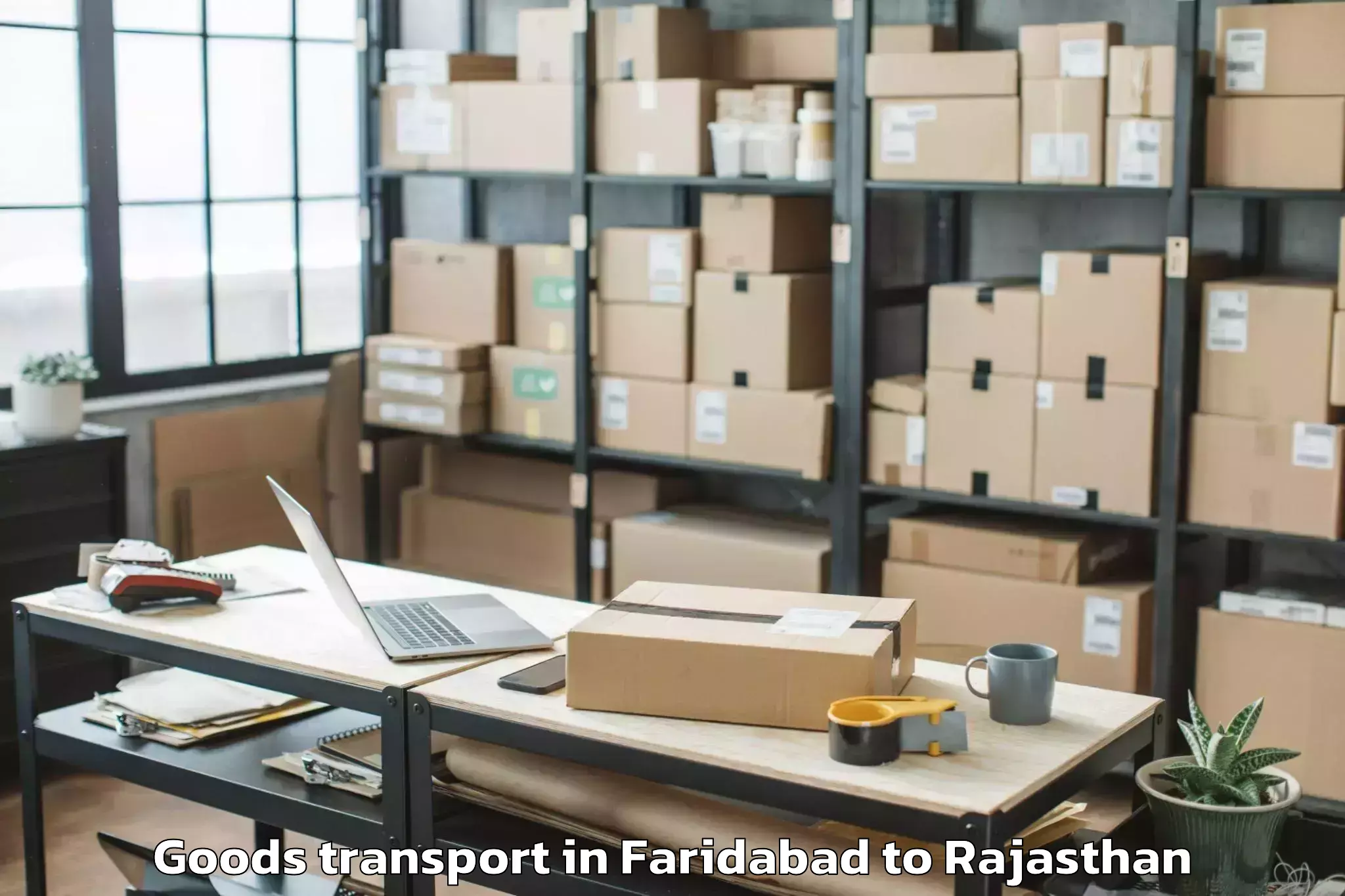 Book Faridabad to Mahindra World City Jaipur Goods Transport